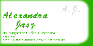 alexandra jasz business card
